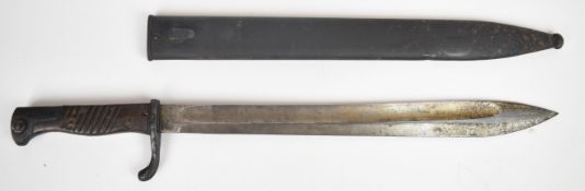 German WW1 98/05 pattern bayonet with Dietrich Altenburg to ricasso, a 37cm fullered blade and