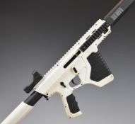 Crosman ST-1 .177 semi-automatic assault style air rifle with white composite body, tactical