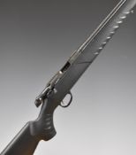 Sako Quad P04R .22 bolt-action rifle with composite stock, textured semi-pistol grip and forend,