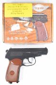 Umarex The Spirit of Legends Makarov .177 CO2 air pistol with chequered faux wood grips and fixed