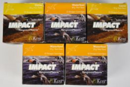 One hundred and twenty five 20 bore Kent Impact Tungsten Matrix 20g non-toxic shotgun cartridges,