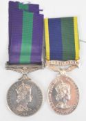 British Army General Service Medal with clasp for Malaya named to 23226257 Pte Lynch RAOC,