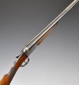 AYA No.3 28 bore side by side shotgun with named and border engraved locks, border engraved