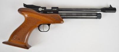 SMK Victory CP1 .177 CO2 target air pistol with chequered grip and adjustable sights, NVSN, in