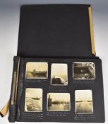 Photograph album dated 1929 comprising sightseeing tour including Waterloo, Lion Mound, Duke of