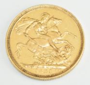 1821 George IV gold full sovereign