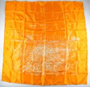 John Piper silk scarf depicting 'Snape Maltings' 80x80cm