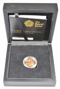 Royal Mint cased limited edition (778/15,000) brilliant uncirculated 2014 Elizabeth II gold full