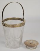 Goldsmiths and Silversmiths Company Limited George V hallmarked silver mounted cut glass ice