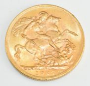 1927 George V gold full sovereign with South Africa Mint mark