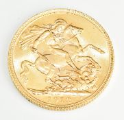 1912 George V gold full sovereign