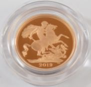 Royal Mint cased limited edition (377/1000) three coin proof 2019 Elizabeth II set comprising one