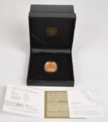 South African Mint cased limited edition (0015/2000) 2020 gold proof ¼ ounce Krugerrand