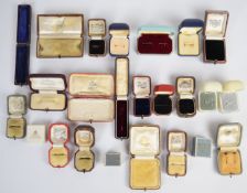A collection of vintage jewellery boxes