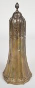 Art Nouveau hallmarked silver sugar caster, Sheffield 1905, maker Richard Richardson, height 21cm,