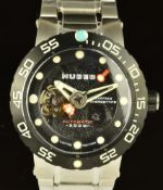 Nubeo Oportunity Current Black Martian Shergottite gentleman's automatic wristwatch ref. NB-6051-