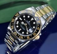 Rolex Oyster Perpetual Date GMT Master II gentleman's automatic wristwatch ref. 116713LN with date