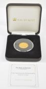 Jubilee Mint cased 1811 Napoleon Bonaparte French 20 Franc .900 gold coin, 6.4g