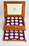 Royal Mint cased limited edition (of 15,000) proof 2002 Golden Jubilee set of 24 silver coins,
