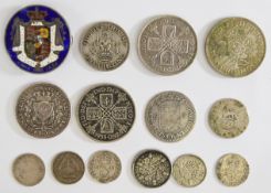 World coinage including 1825 Italy 2 Lire and 1678 Netherlands West Friesland 6 stuivers,