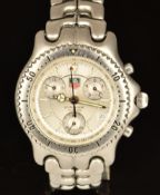 Tag Heuer Professional gentleman's chronograph wristwatch ref. CG1116 with date aperture, luminous
