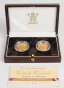 Royal Mint cased limited edition (278/600) 1904 Entente Cordial set of two gold coins comprising