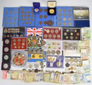World coinage and tokens to include Festival of Britain crowns, two 1935 rocking horse crowns,