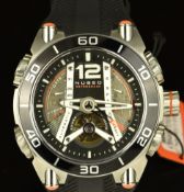 Nubeo Demios Martian Meteorite Exoplanet gentleman's automatic wristwatch ref. NB-6017-01 with clear