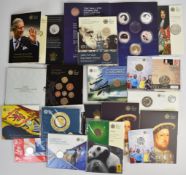 Royal Mint brilliant uncirculated coin packs comprising 2008 450th anniversary of Queen Elizabeth I,