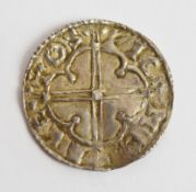 King Cnut 1016-1035 silver hammered penny, quatrefoil type Leicester