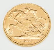 1903 Edward VII gold half sovereign