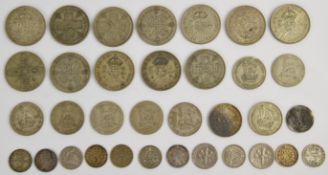 Approximately 207g of mixed English silver coinage, George III onwards, but mostly post 1920