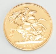 1987 Elizabeth II proof gold full sovereign