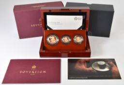 Royal Mint cased limited edition (24/450) three coin proof 2018 Elizabeth II set comprising one