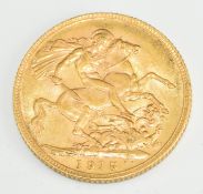 1915 George V gold full sovereign