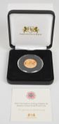 Harrington & Byrne cased limited edition (of 799) 2023 proof 1/4 ounce Coronation of King Charles