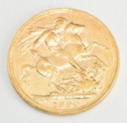 1890 Queen Victoria jubilee head gold full sovereign