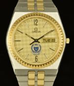 Omega Seamaster gentleman's wristwatch ref. 196.0221 with Bahrain Public Security (police) crest