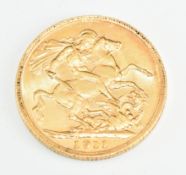 1911 George V gold full sovereign