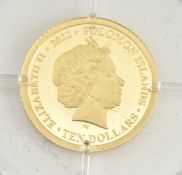 Harrington & Byrne 2022 proof 24ct gold Platinum Jubilee coin, 0.5g with certificate