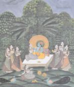 Indian batik of a wedding, 118 x 66cm