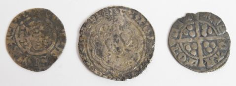 Edward I/II hammered silver pennies 1272-1327, both Canterbury Mint examples together with an Edward