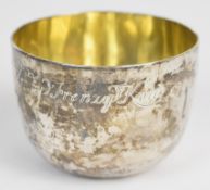George II provincial hallmarked silver tumbler cup, Chester 1746, maker Richard Richardson II,
