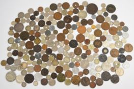 Mainly 18th, 19th and early 20th century world coinage to include silver content, cartwheel