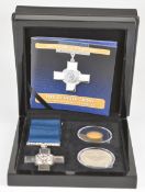Bradford Exchange cased limited edition (of 150) George Cross set comprising 2.75g 9ct gold coin and