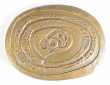 Joan Miró (Spanish 1893-1983) Picasso Centenary bronze for Unesco, 4.5 x 6cm