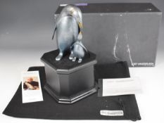 Loet Vanderveen (Dutch 1921-2015) signed limited edition 24/1500 A/P patinated bronze King Penguin