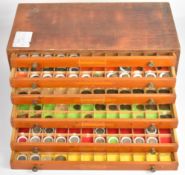 Georgian and later British coinage in a six drawer collector's cabinet, many sorted by year,