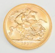 1957 Elizabeth II gold full sovereign