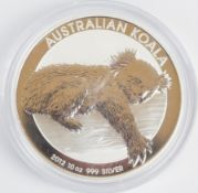 Perth Mint Australia 10 ounce 999 silver Koala coin